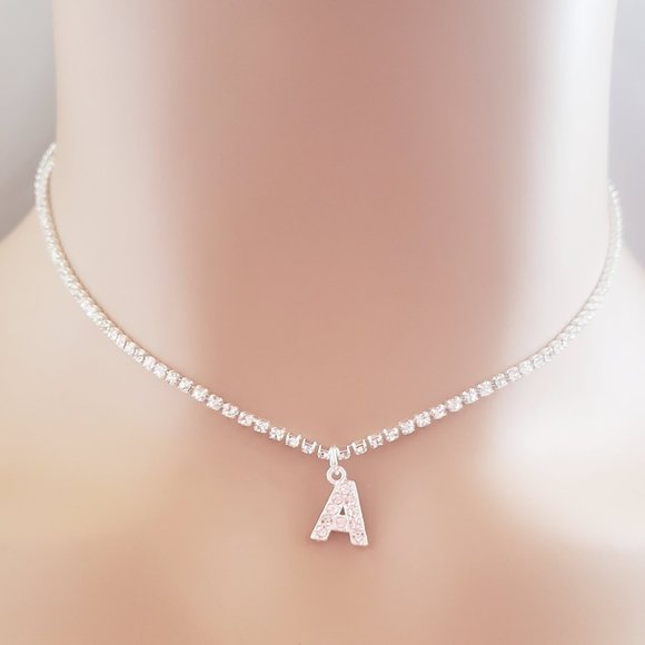 Initial A Silver Necklace - Picture 1 of 1